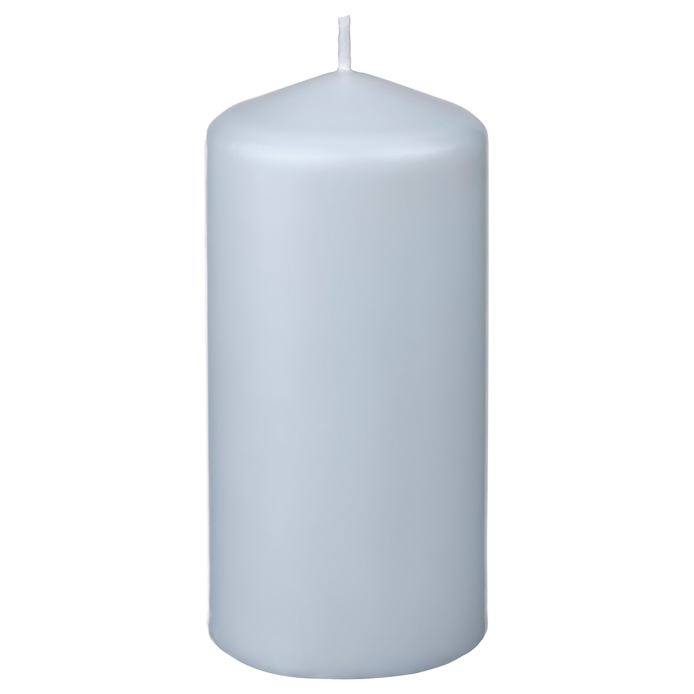 Свеча формовая без запаха - IKEA DAGLIGEN/ДАГЛИГЕН ИКЕА, 14х6,8 см, светло-серый