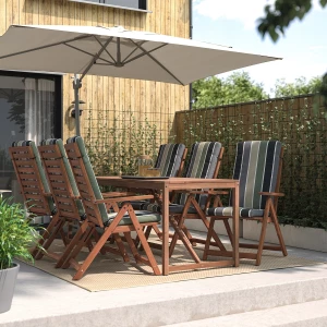 Второе фото. Стол + 6 стула -NÄMMARÖ / NАMMARО IKEA/ НАММАРО ИКЕА, 200х75 см, коричневый/цветный