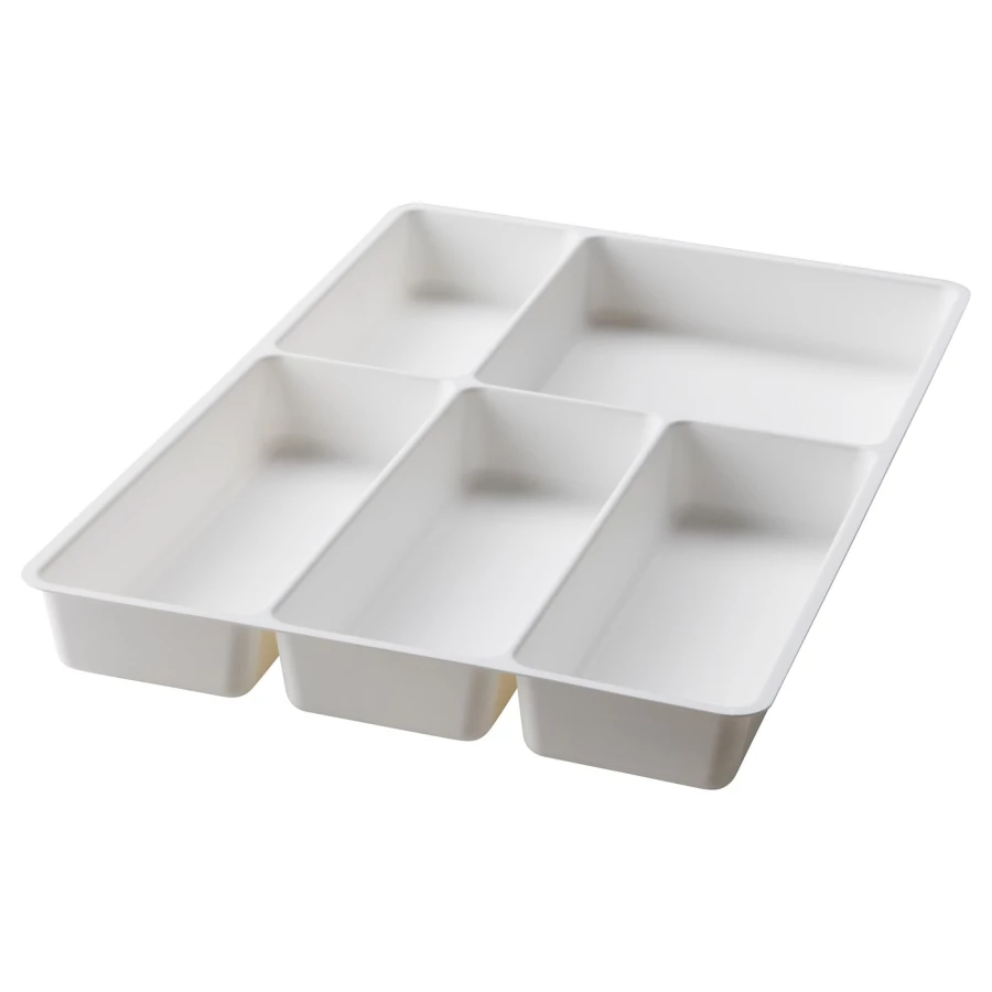 Лоток для столовых приборов - IKEA STÖDJA/STODJA, 50х31 см, белый, СТОДЬЯ ИКЕА (изображение №1)