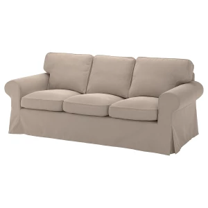 Диван 3-местный - IKEA EKTORP, 88х88х218 см, бежевый, ЭКТОРП ИКЕА