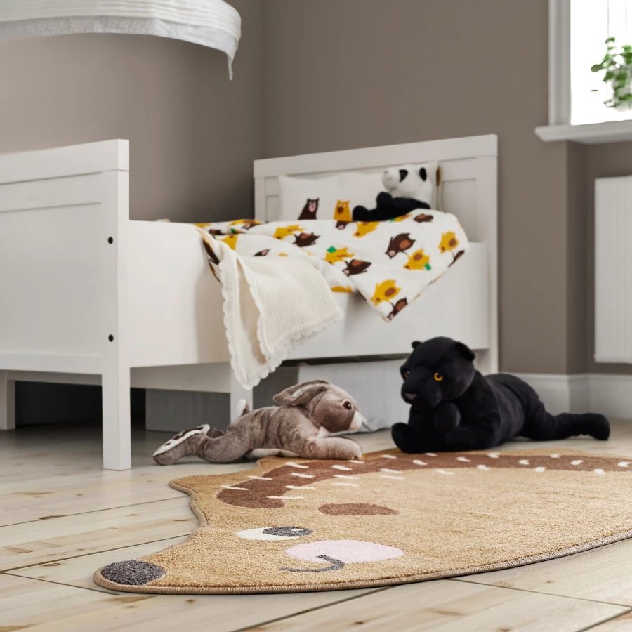 Детский ковер - BRUMMIG IKEA/ БРУММИГ ИКЕА, 150х94 см, коричневый (изображение №2)