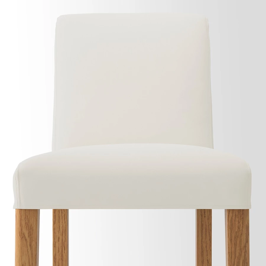 Барный стул со спинкой - BERGMUND IKEA/БЕРГМУНД ИКЕА, 110х45х49 см, белый (изображение №3)