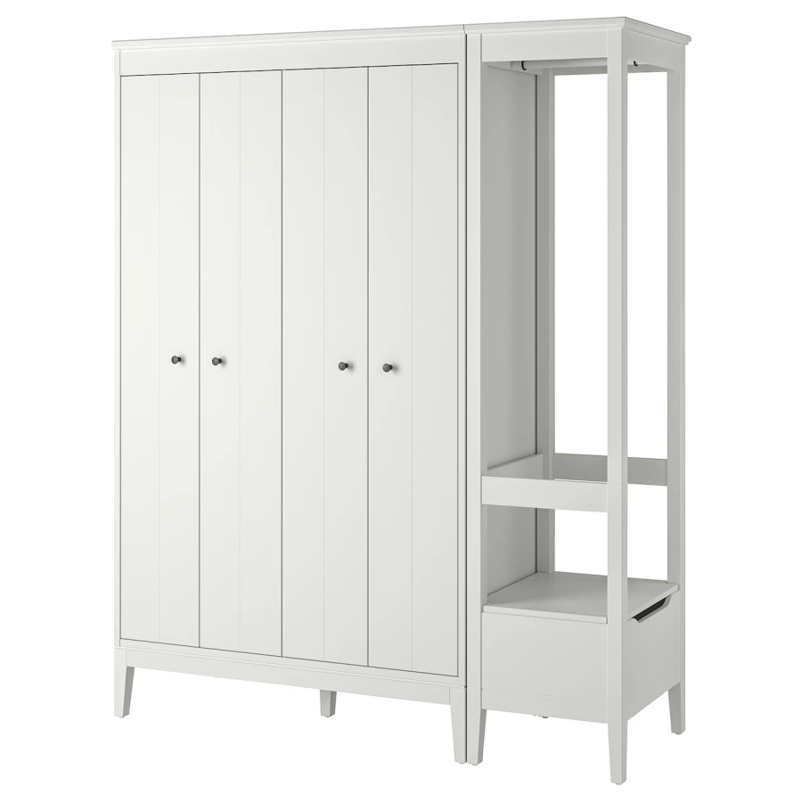 Комбинация для хранения - IDANÄS/IDANАS  IKEA/ ИДАНАС ИКЕА,180x59x211 см, белый (изображение №2)