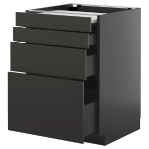 METOD / KNIVSHULT Шкаф с выдвижной столешницей/3 ящика ИКЕА