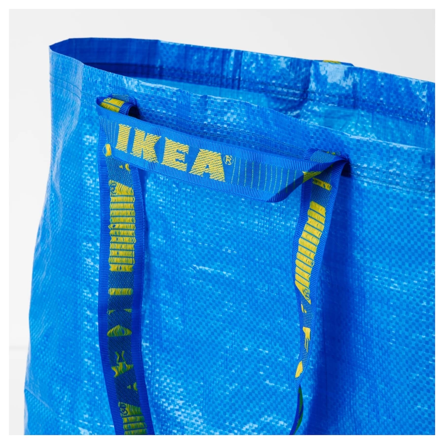 Сумка для хранения - FRAKTA IKEA/ ФРАКТА ИКЕА, 45х45 см, синий (изображение №6)