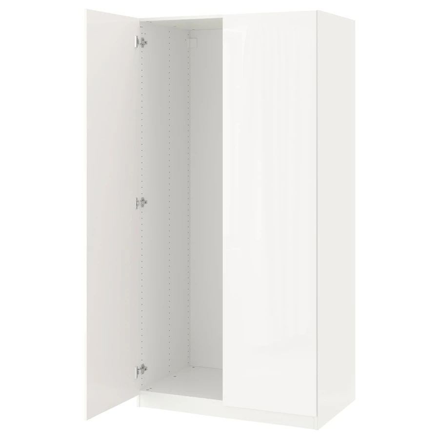 Платяной шкаф - IKEA PAX/FARDAL/ПАКС/ФАРДАЛЬ ИКЕА, 100x37x201 см, белый (изображение №1)