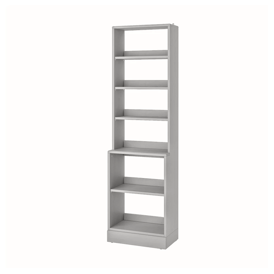 Книжный шкаф - HAVSTA IKEA/ ХАВСТА ИКЕА,  212х61 см, серый (изображение №1)