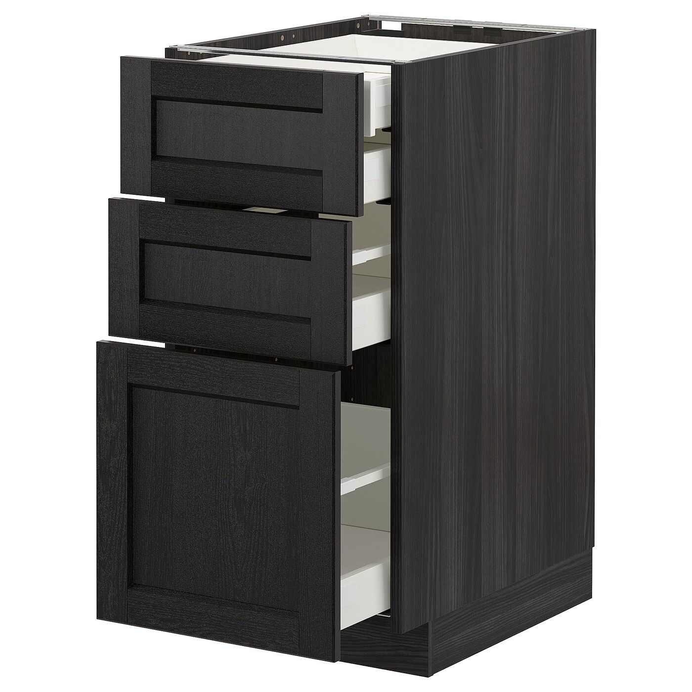 Напольный шкаф  - IKEA METOD MAXIMERA, 88x61,9x40см, черный, МЕТОД МАКСИМЕРА ИКЕА