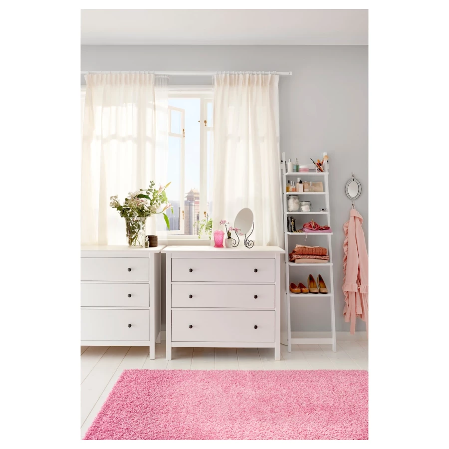 Комод с 3 ящиками - IKEA HEMNES, 96x108 см, белый, ХЕМНЭС ИКЕА (изображение №7)