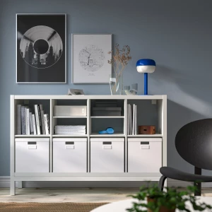 Второе фото. Книжный шкаф - IKEA KALLAX, 147х39х94 см, белый, КАЛЛАКС ИКЕА