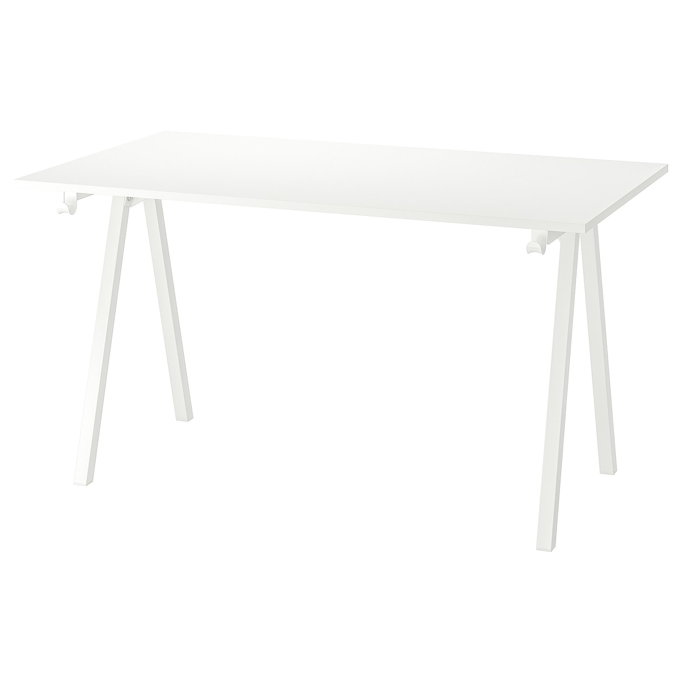 Письменный стол - IKEA TROTTEN, 140х80 см, белый, ТРОТТЕН ИКЕА