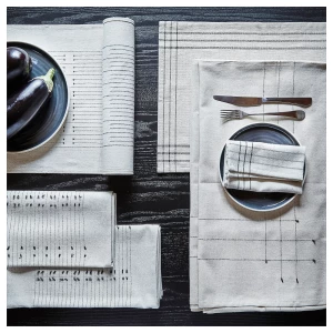 Второе фото. Набор тарелок, 2 шт. - IKEA OMBONAD, 20 см, серый, ОМБОНАД ИКЕА