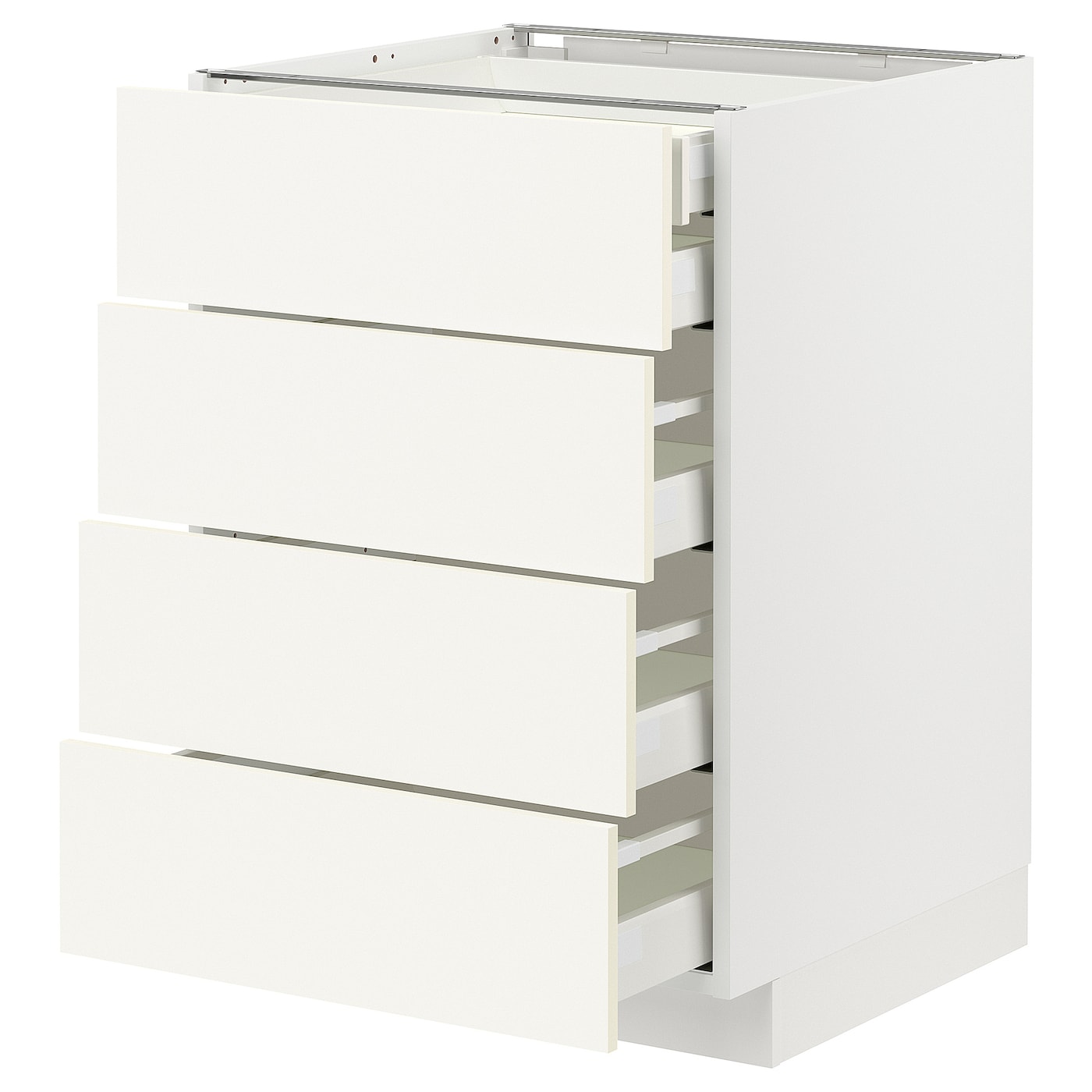 Напольный шкаф  - IKEA METOD MAXIMERA, 88x61,6x60см, белый, МЕТОД МАКСИМЕРА ИКЕА