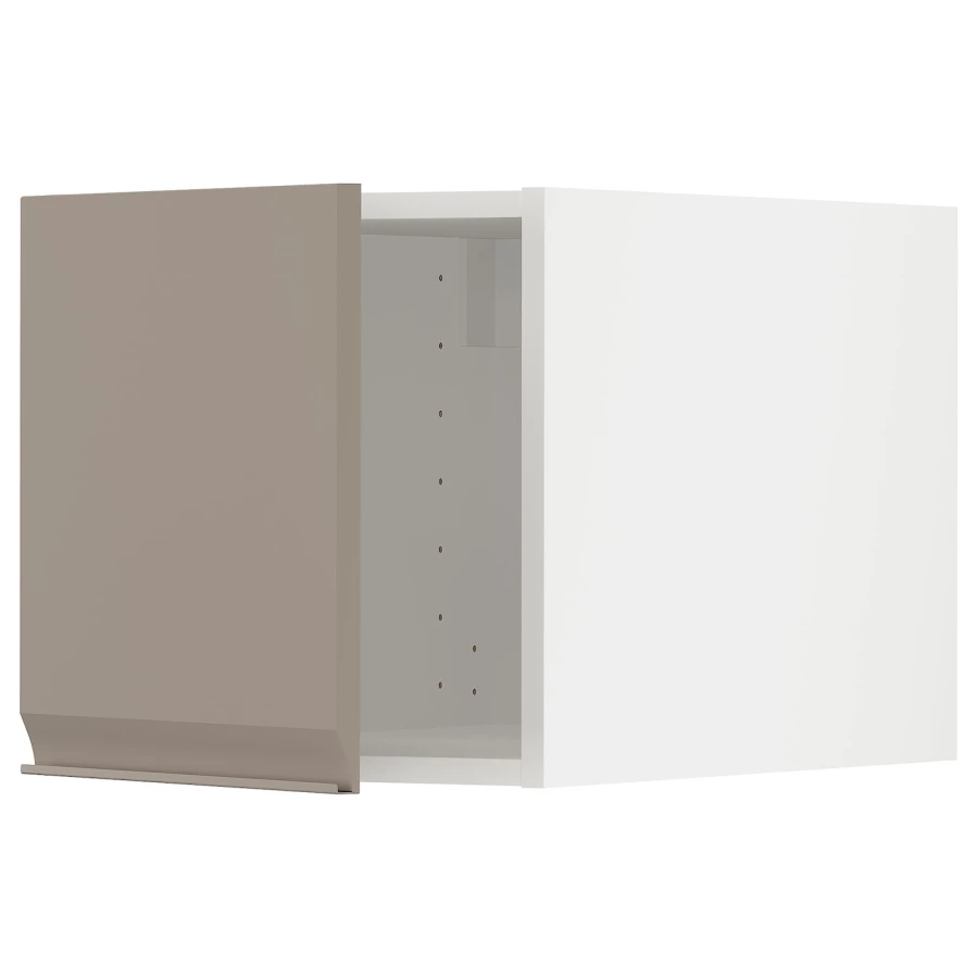 METOD Навесной шкаф - METOD IKEA/ МЕТОД ИКЕА, 40х40 см, белый/светло-коричневый (изображение №1)