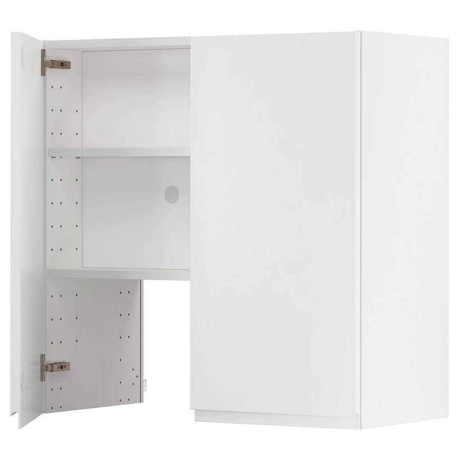 Навесной шкаф с полкой - METOD IKEA/ МЕТОД ИКЕА, 80х80 см, белый (изображение №1)