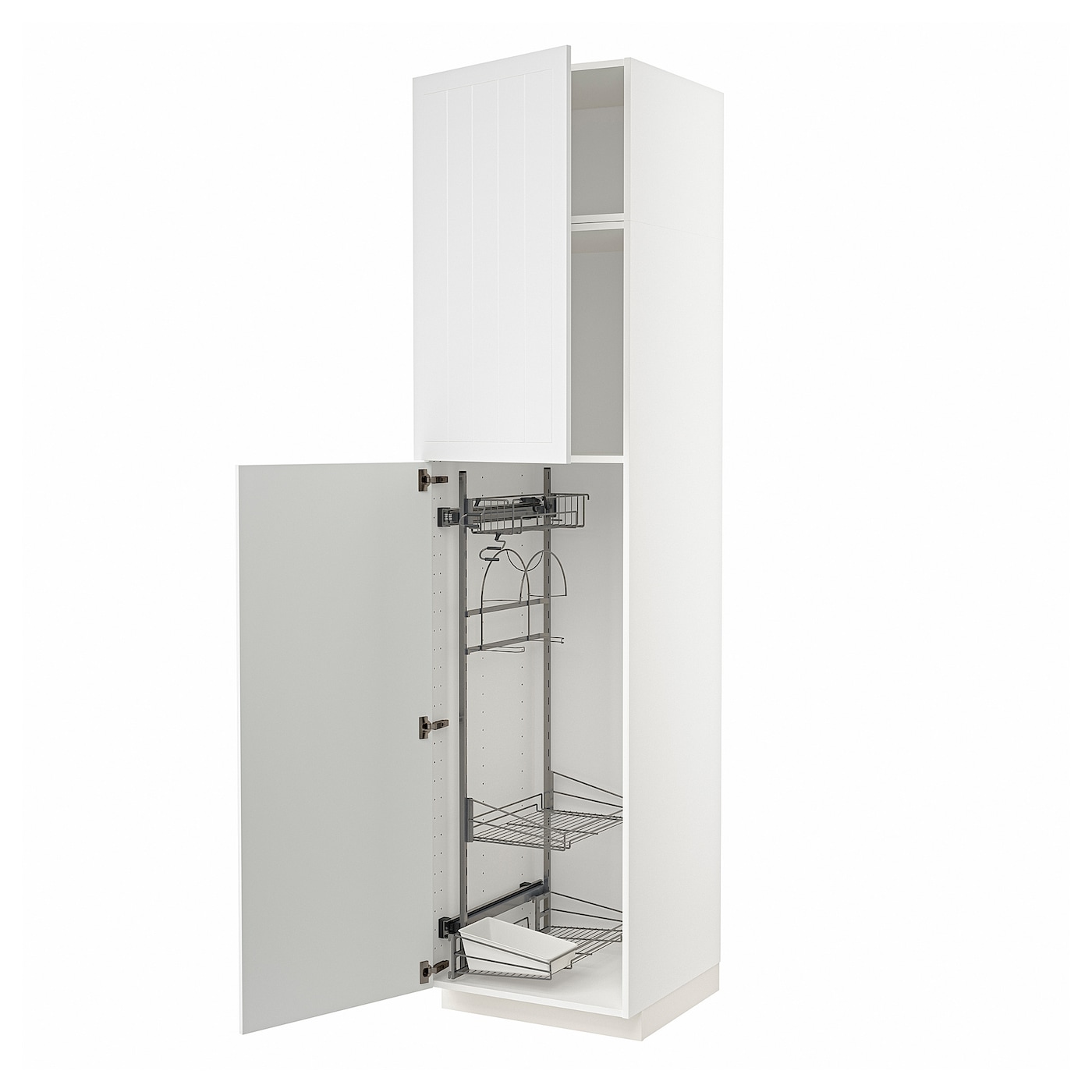 Высокий шкаф/бытовой - IKEA METOD/МЕТОД ИКЕА, 60х60х240 см, белый