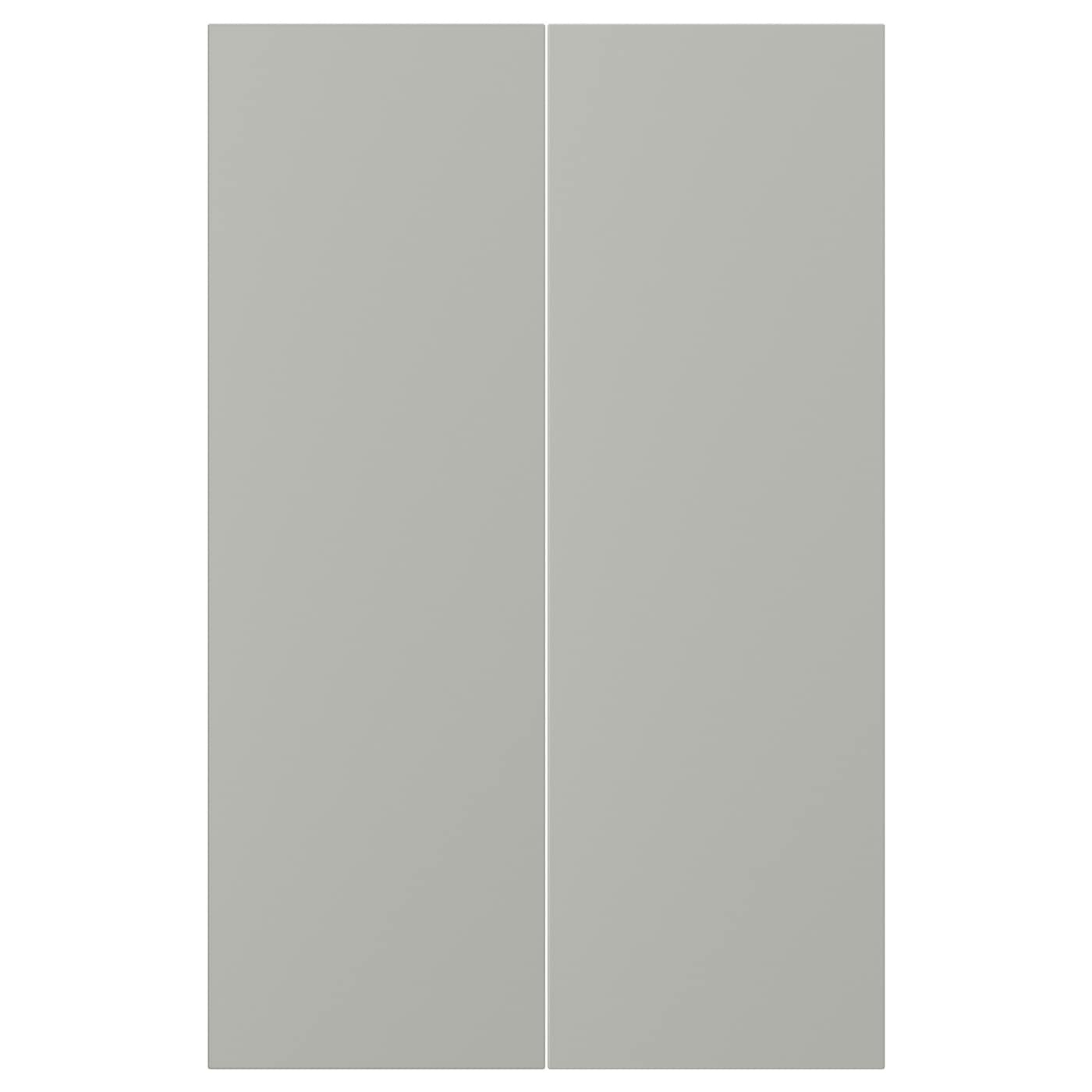 Дверца, 2 шт. - IKEA HAVSTORP, 80х25 см, светло-серый, ХАВСТОРП ИКЕА