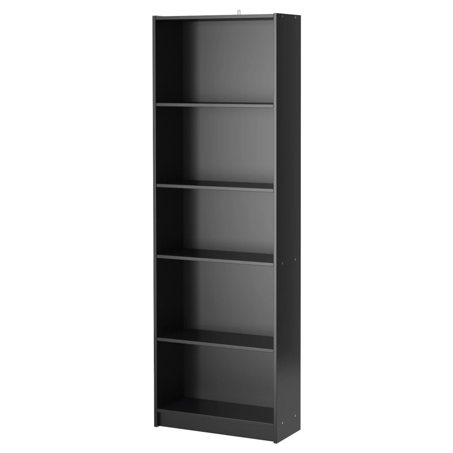 Открытый книжный шкаф - FINNBY IKEA/ФИННБИ ИКЕА, 24х60х180 см, чёрный (изображение №1)