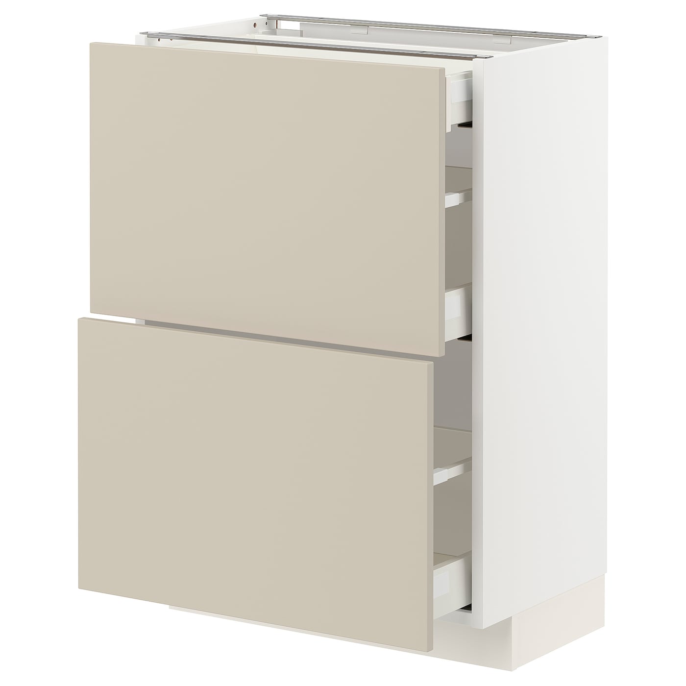 Напольный кухонный шкаф  - IKEA METOD MAXIMERA, 88x39x60см, белый/бежевый, МЕТОД МАКСИМЕРА ИКЕА