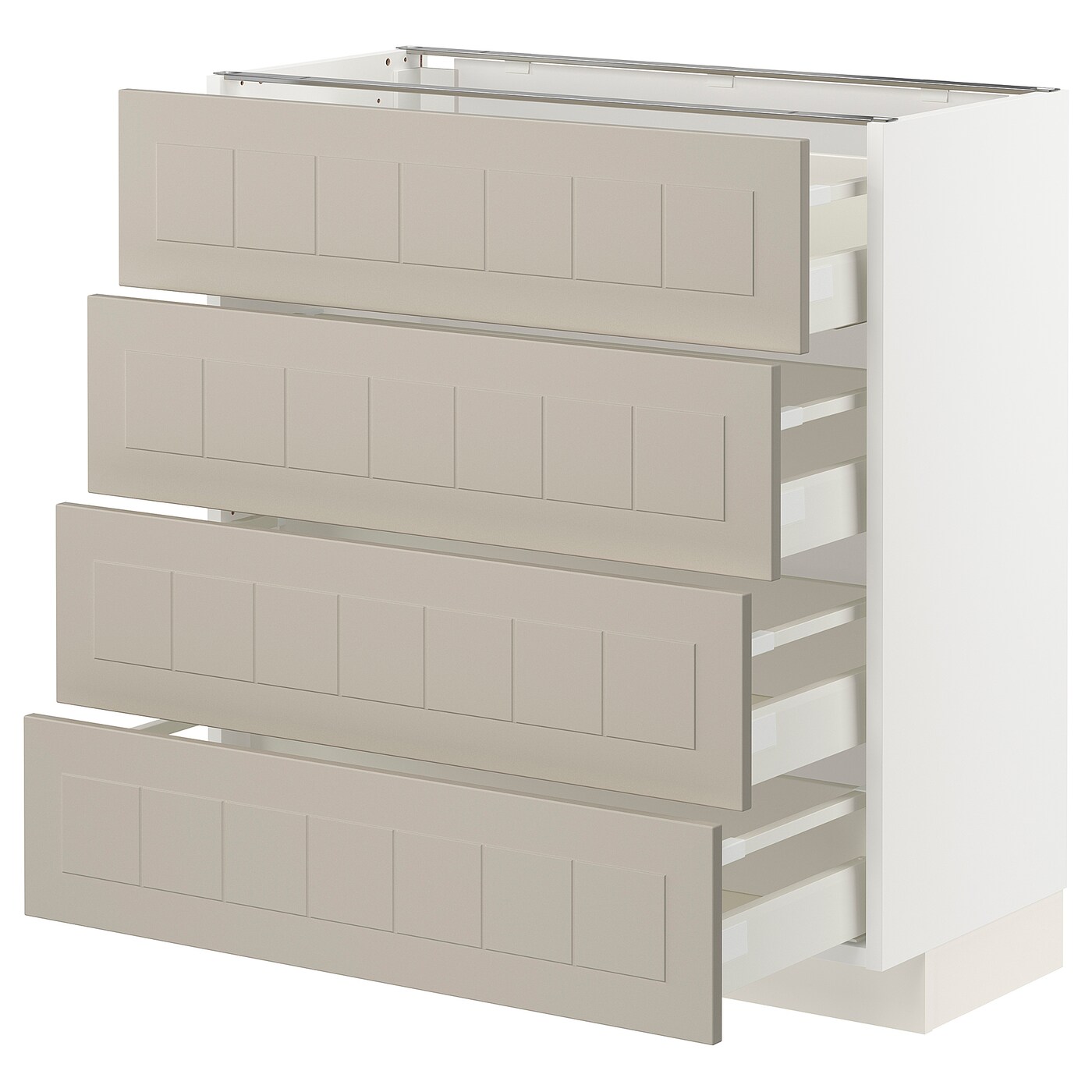 Напольный шкаф  - IKEA METOD MAXIMERA, 88x39,5x80см, белый/светло-серый, МЕТОД МАКСИМЕРА ИКЕА