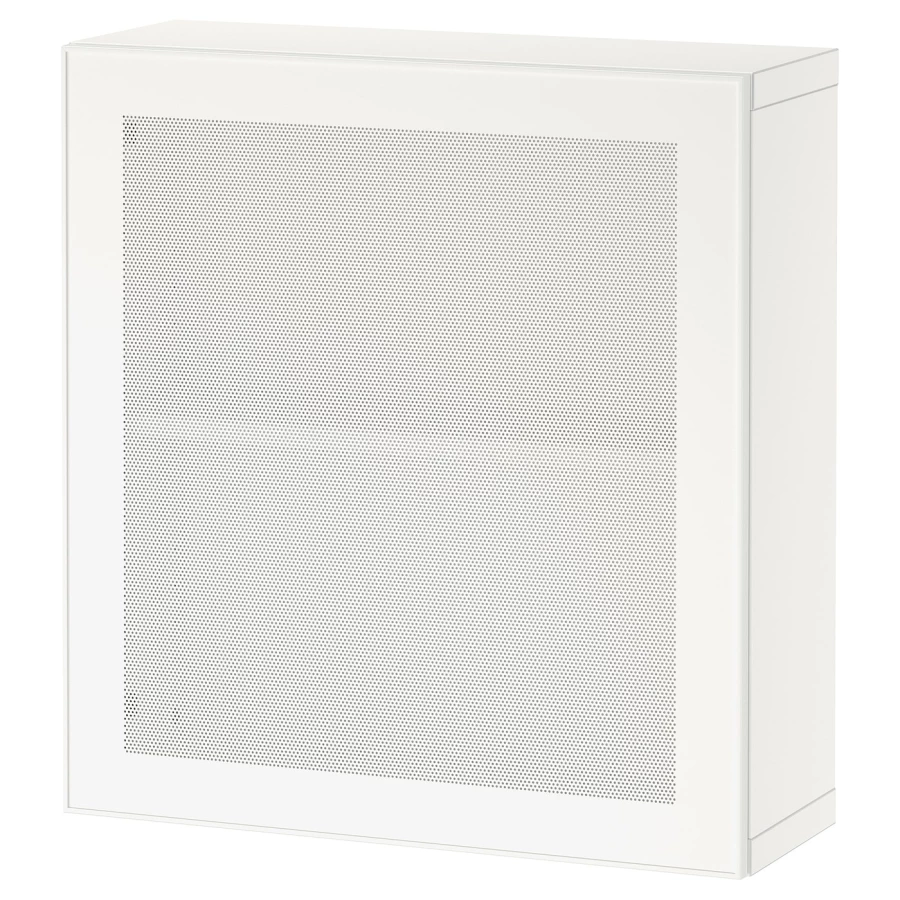 Настенный шкаф - IKEA BESTÅ/BESTA, 60x22x64 см,  белый, БЕСТО ИКЕА (изображение №1)