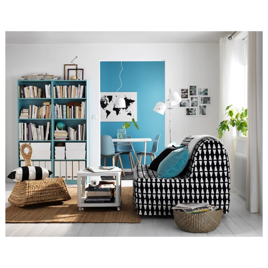 Столик придиванный - IKEA TINGBY/ТИНГБИ ИКЕА, 45х50х50 см, белый (изображение №4)
