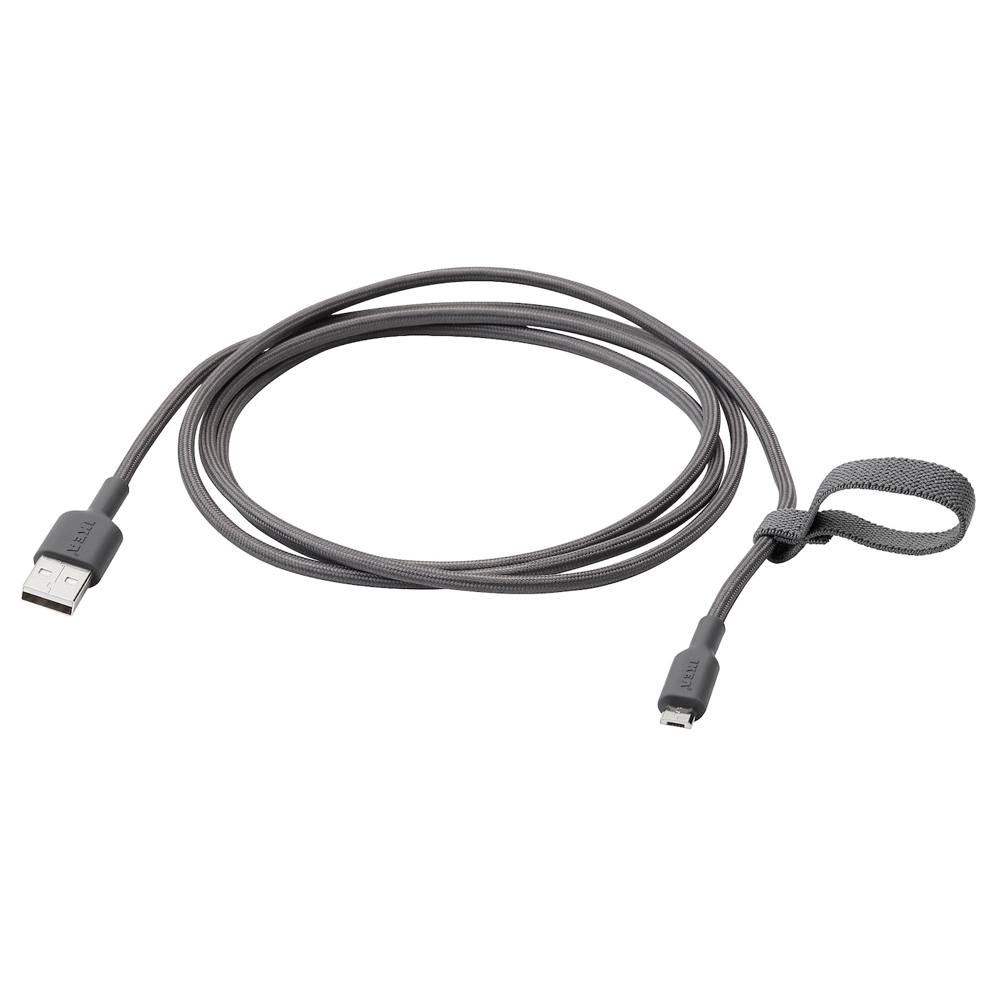 Кабель USB-A — USB-C  - LILLHULT IKEA/ ЛИЛЛЬХУЛЬТ ИКЕА,  черный