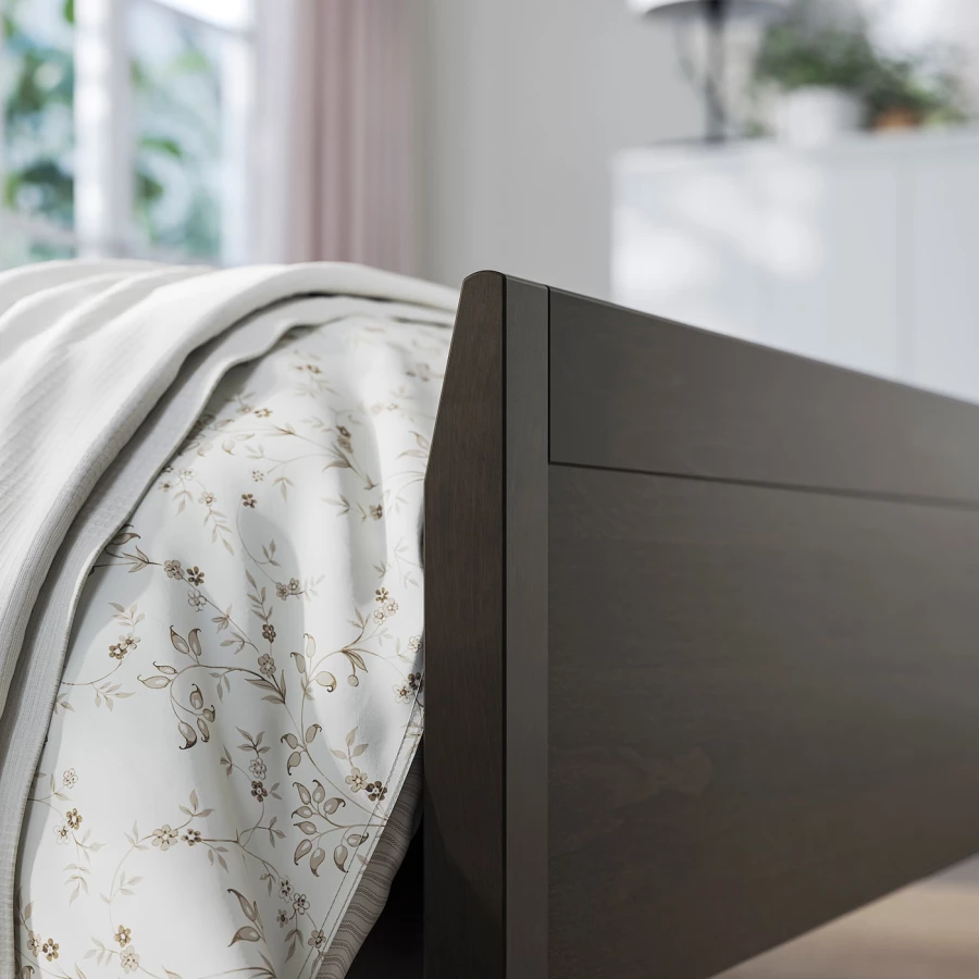 Каркас кровати - IKEA IDANÄS/IDANAS, 200х160 см, темно-коричневый, ИДАНЭС ИКЕА (изображение №7)