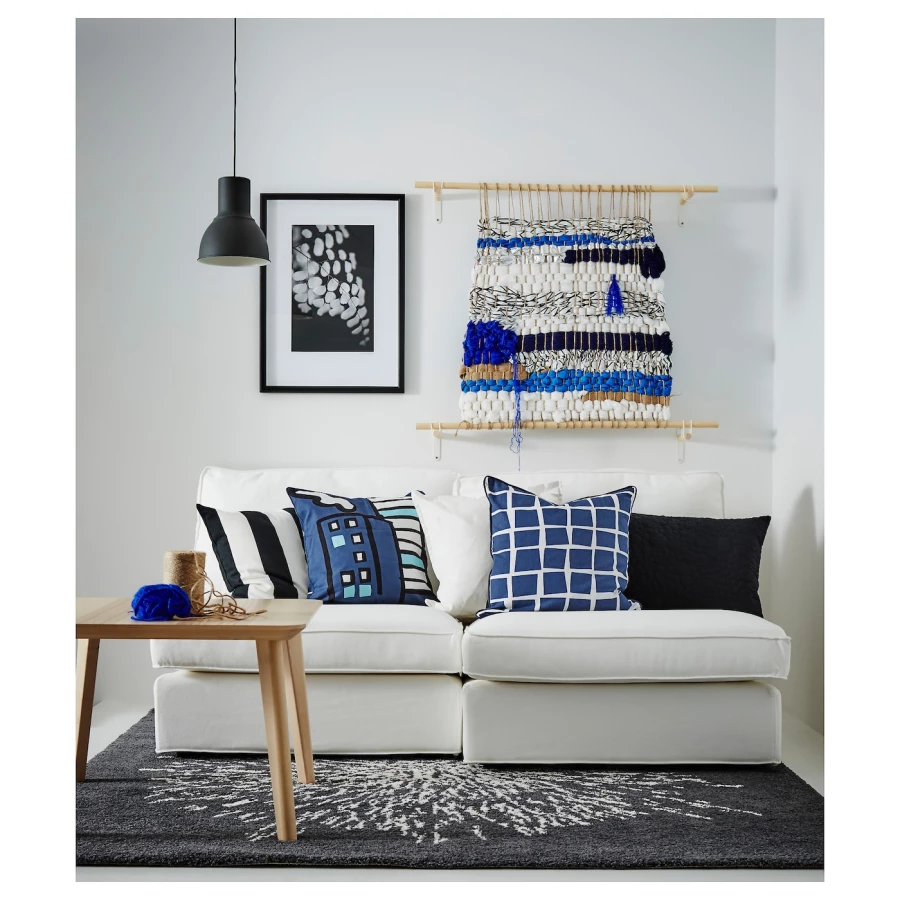 Журнальный стол - IKEA ИКЕА LISABO, 70x70х50 см, шпон ясеня (изображение №3)