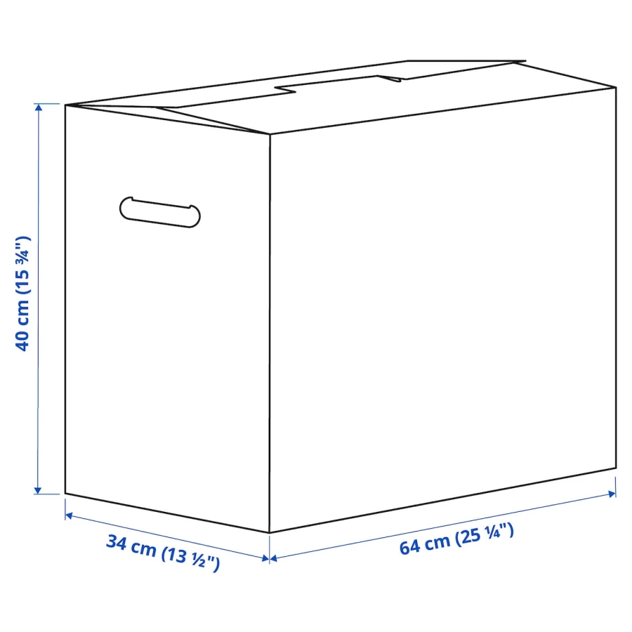 Коробка с крышкой - DUNDERGUBBE IKEA/ ДУНДЕРГУББЕ ИКЕА, 64х34х40 см, бежевый (изображение №5)