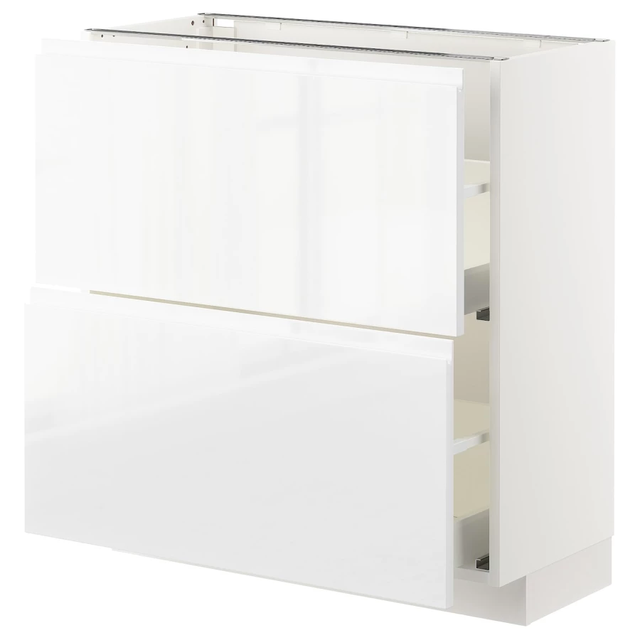 Напольный шкаф - METOD / MAXIMERA IKEA/ МЕТОД/ МАКСИМЕРА ИКЕА,  88х80 см, белый (изображение №1)