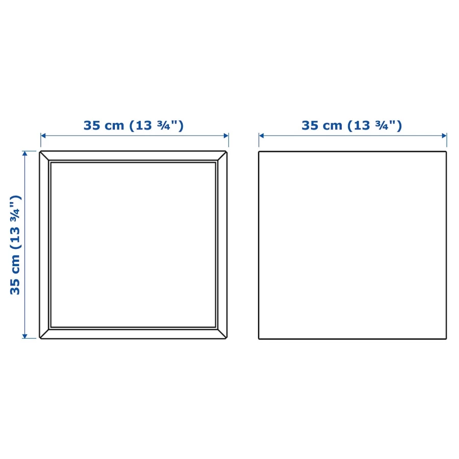 Навесной шкаф - IKEA EKET/ЭКЕТ ИКЕА, 35х35х35 см, коричневый (изображение №4)