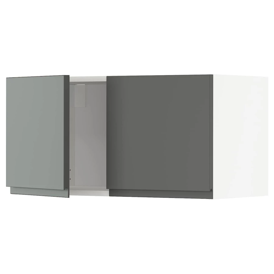 Навесной шкаф - METOD  IKEA/  МЕТОД ИКЕА, 40х80 см, белый/серый (изображение №1)