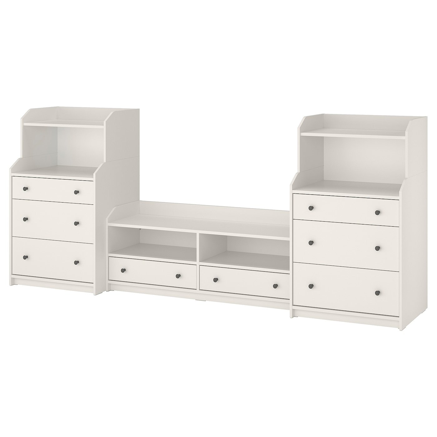 Шкаф для ТВ - IKEA HAUGA, 116x46x277см, белый, ХАУГА ИКЕА