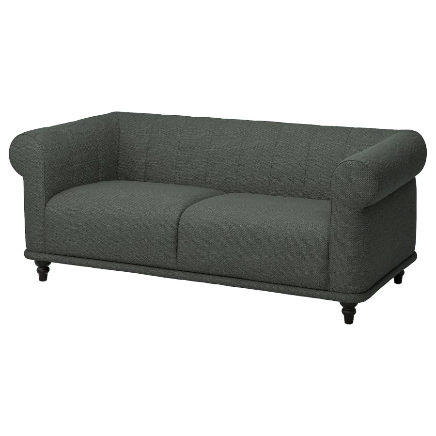 2-местный диван - IKEA VISKAFORS,  74x90x194см, зеленый, ВИСКАФОРС ИКЕА (изображение №1)