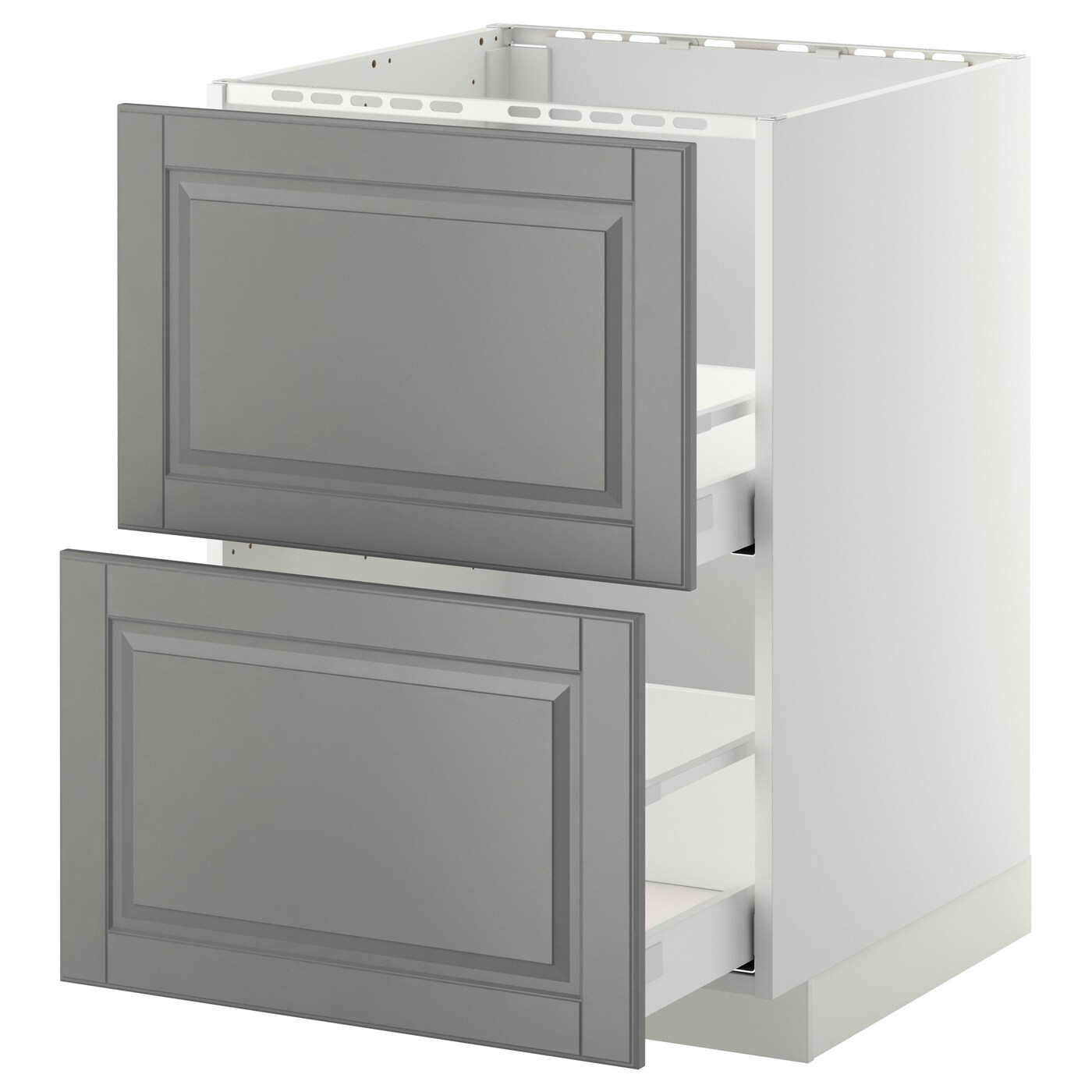 Напольный шкаф - METOD / MAXIMERA IKEA/ МЕТОД/ МАКСИМЕРА ИКЕА,  60х60 см, белый/серый
