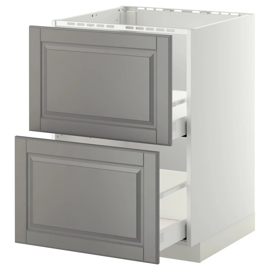 Напольный шкаф - METOD / MAXIMERA IKEA/ МЕТОД/ МАКСИМЕРА ИКЕА,  60х60 см, белый/серый (изображение №1)