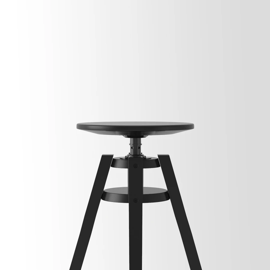 Барный стул - IKEA DALFRED/ДАЛЬФРЕД ИКЕА , 50х50х74 см, черный (изображение №10)