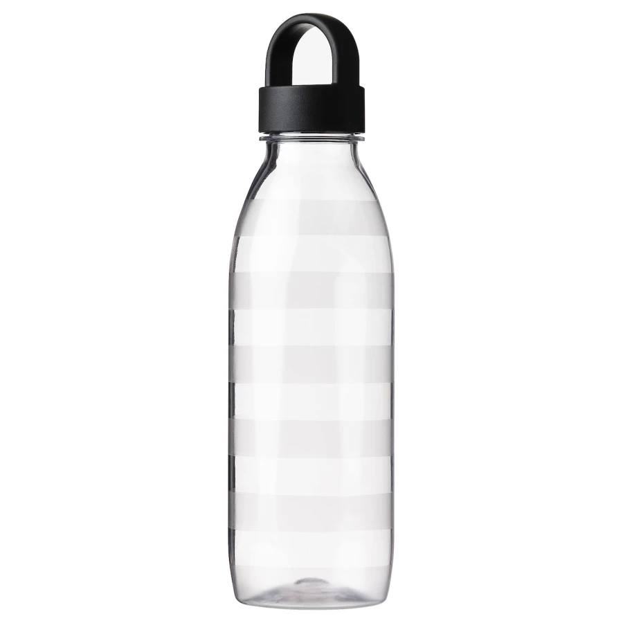 Бутылка с крышкой - IKEA 365+, 0.7 л, прозрачный/темно-серый, ИКЕА 365+ (изображение №1)