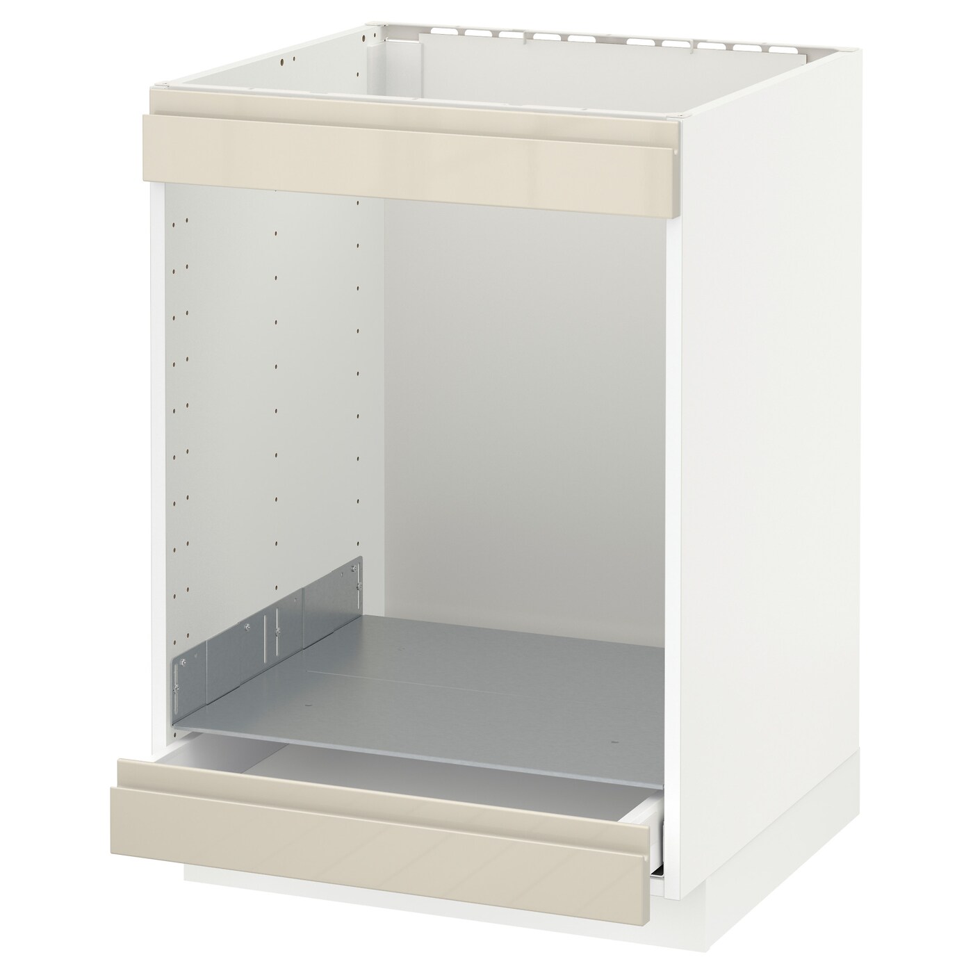 Шкаф - METOD / MAXIMERA IKEA/ МЕТОД/ МАКСИМЕРА ИКЕА,  88х60 см, белый/светло-бежевый