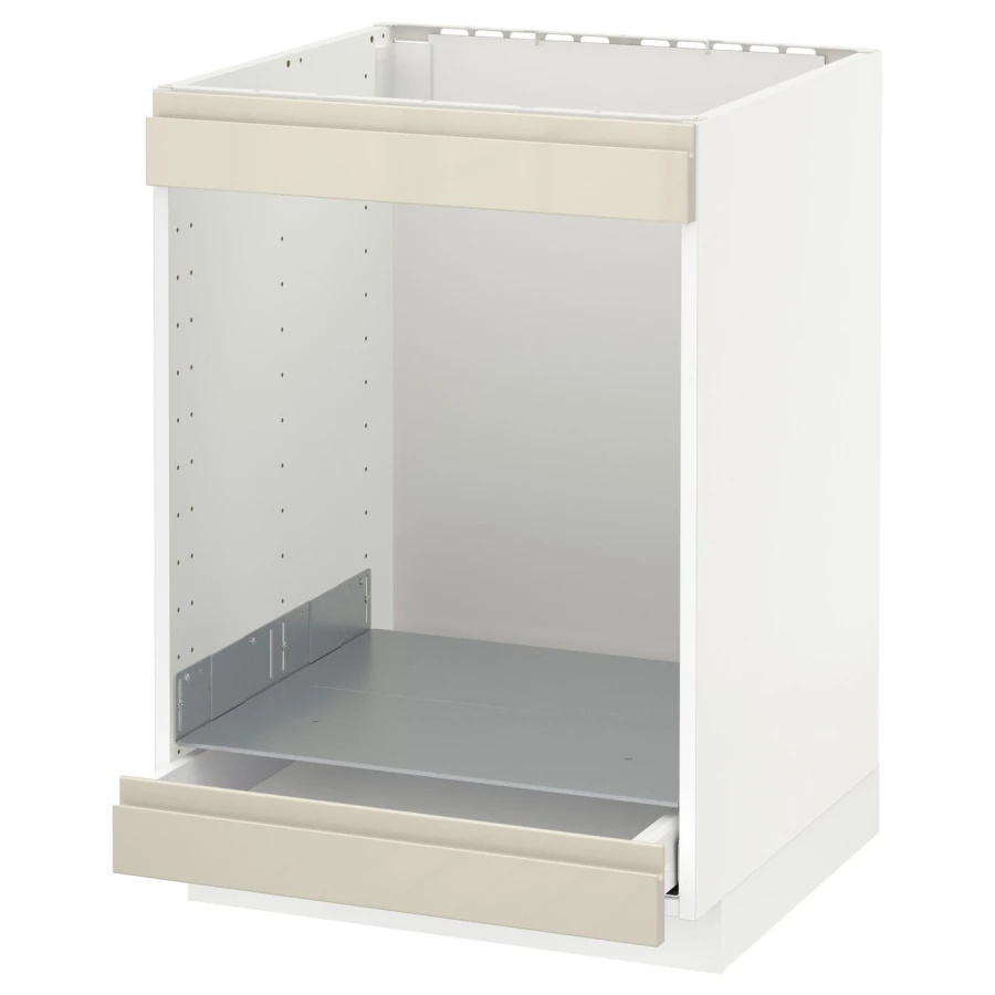 Шкаф - METOD / MAXIMERA IKEA/ МЕТОД/ МАКСИМЕРА ИКЕА,  88х60 см, белый/светло-бежевый (изображение №1)