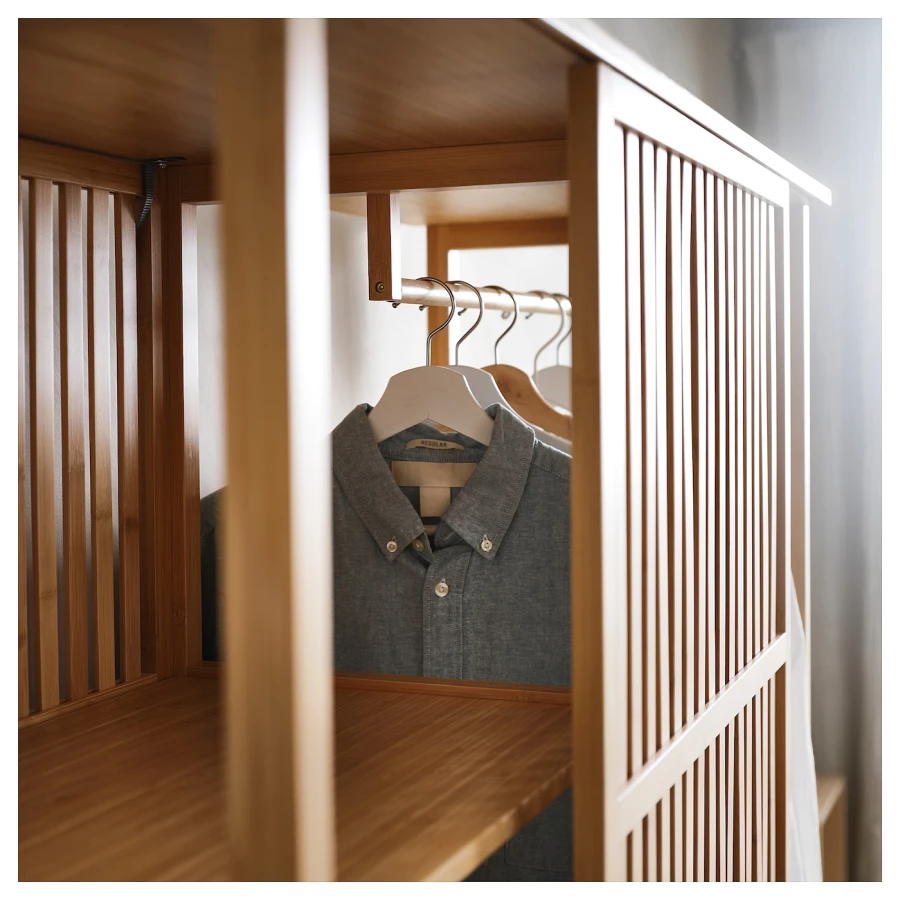 Ящик для одежды - NORDKISA IKEA/НОРДКИСА ИКЕА, 47х120х186 см, свело-коричневый (изображение №4)