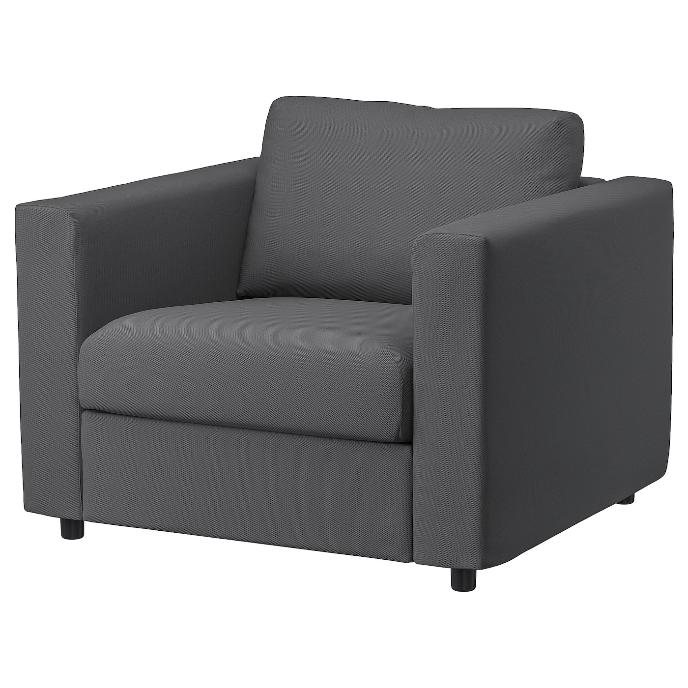 Кресло - IKEA VIMLE, 101х98х83 см, темно-серый, ВИМЛЕ ИКЕА
