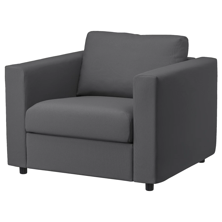 Кресло - IKEA VIMLE, 101х98х83 см, темно-серый, ВИМЛЕ ИКЕА (изображение №1)