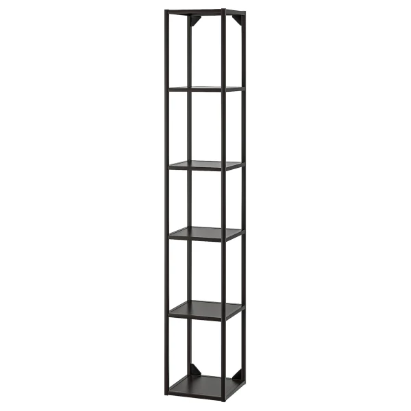Стеллаж - IKEA ENHET, 30х30х180 см, антрацит, ЭНХЕТ ИКЕА