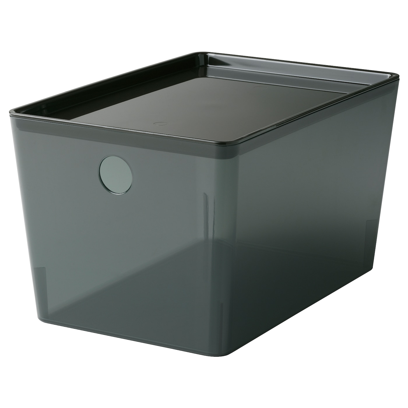 Коробка с крышкой - KUGGIS IKEA/  КУГГИС ИКЕА, 18x26x15 см, черный