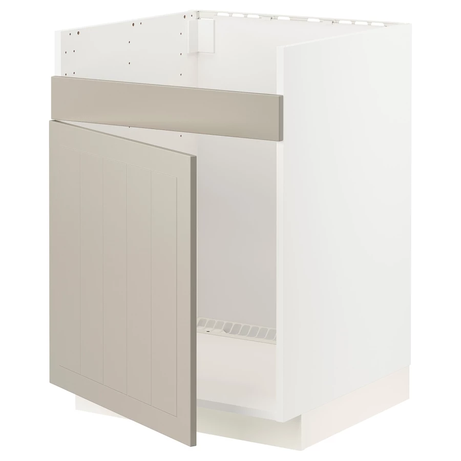 Шкаф под раковину - METOD / HAVSEN  IKEA/ МЕТОД/ХАВСЕН/ИКЕА, 88х60 см, белый/бежевый (изображение №1)