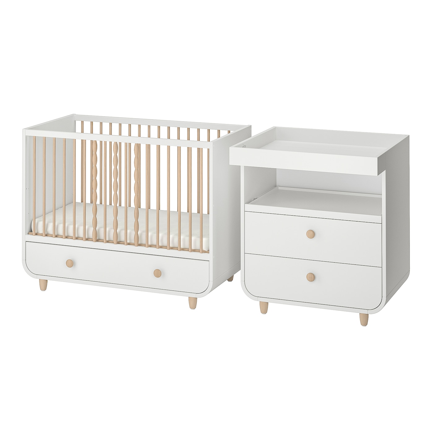 Комплект детской мебели из 2 предметов - IKEA MYLLRA, 130x60см, белый, МИЛЛРА ИКЕА