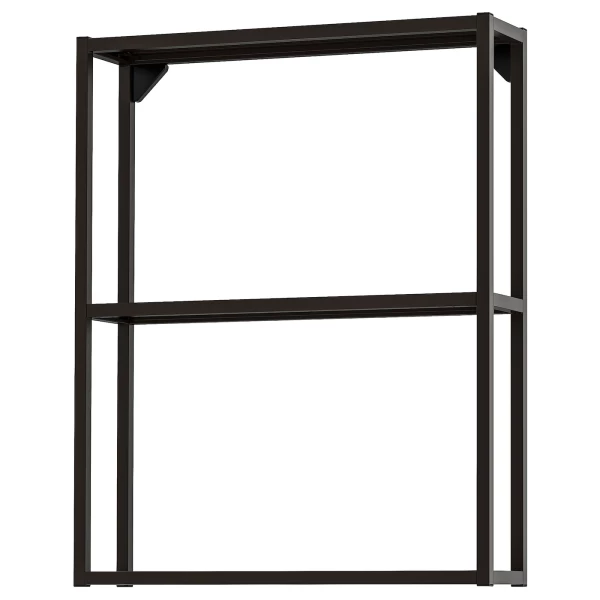 Стеллаж - IKEA ENHET, 60х15х75 см, антрацит, ЭНХЕТ ИКЕА
