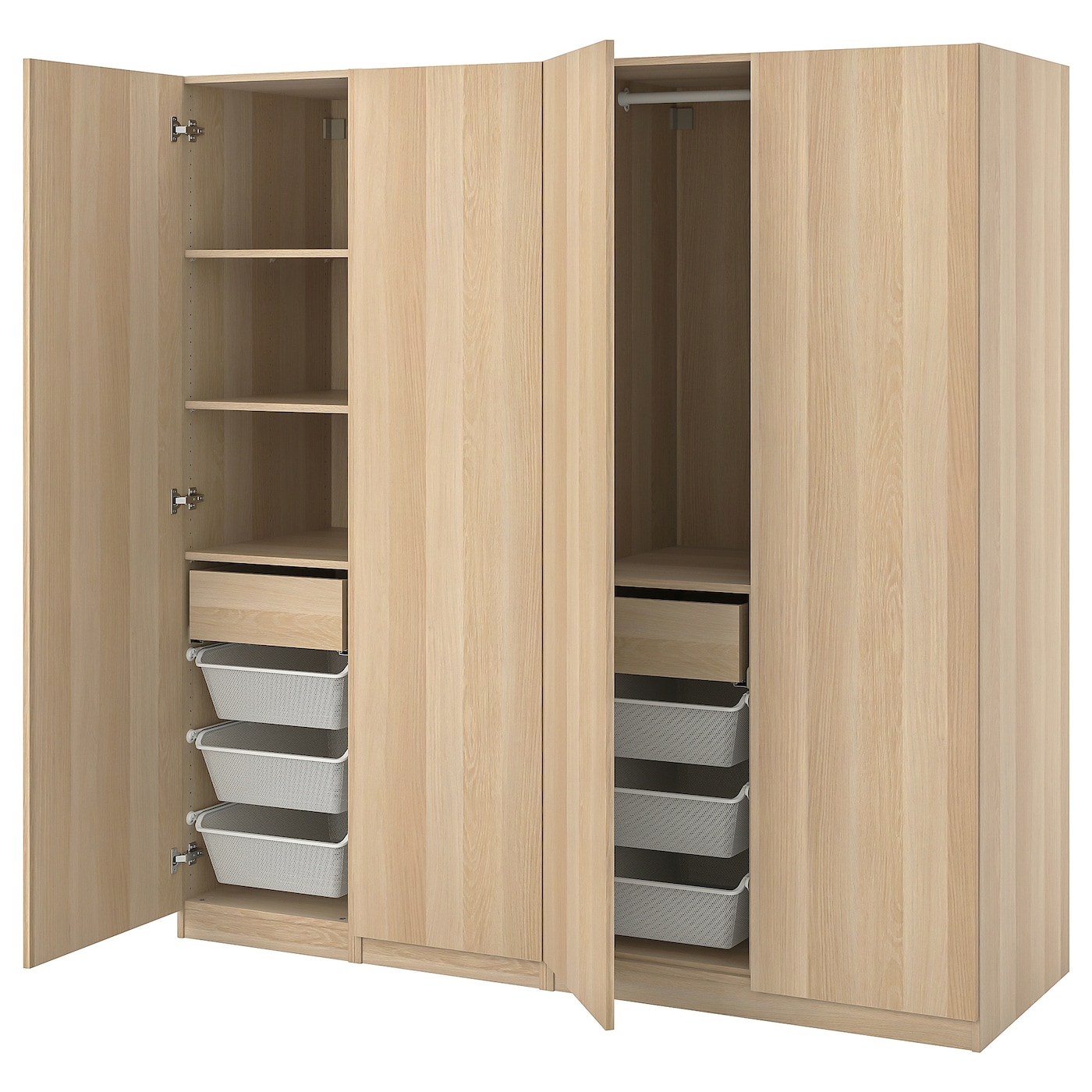 Шкаф - IKEA PAX/FORSAND/ПАКС/ФОРСАНД ИКЕА, 200х60х201,2 см, светло-коричневый